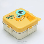 Load image into Gallery viewer, Deedee Dino Stainless Steel Lunch Box - 1120Ml Yellow