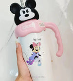 Load image into Gallery viewer, Disney Minnie Mouse Insulated Straw Bottle – 500ml Sipper Water Bottle