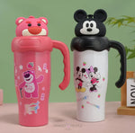 Load image into Gallery viewer, Disney Minnie Mouse Insulated Straw Bottle – 500ml Sipper Water Bottle