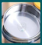 Load image into Gallery viewer, Double Layer Round Stainless Steel Lunch Box 900Ml