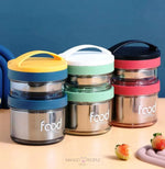 Load image into Gallery viewer, Double Layer Round Stainless Steel Lunch Box 900Ml