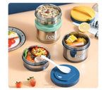 Load image into Gallery viewer, Double Layer Round Stainless Steel Lunch Box 900Ml