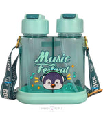 Load image into Gallery viewer, Double Sided Kid’s Spill - Proof Water Bottle With Straw - 640Ml Water Bottles Sipper Bottle