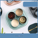 Load image into Gallery viewer, Double Wall Stainless Steel Cup With Tray - Set Of 4 Pcs ( 260 Ml )