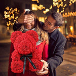 Load image into Gallery viewer, Eternity Red Roses Teddy Bear 40cm Forever Flowers Mango People Flowers