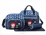 Load image into Gallery viewer, Fashion Cartoon Embroidery Four Piece Multi-Functional Bag Set Multi-Functional Shoulder Bag
