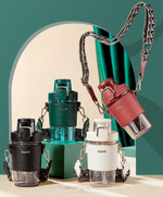 Load image into Gallery viewer, Fquan Leak-Proof Water Bottle With Straw And Strap - 500Ml