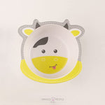 Load image into Gallery viewer, Fun Cute And Attractive Cartoon Animal Print Feeding Set For Kids Made Of Bamboo Fiber 5-Piece