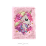 Load image into Gallery viewer, Fur Unicorn Embroidered Diary
