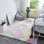 Load image into Gallery viewer, Fuzzy Rainbow Rug Floor mats Mango People Factory