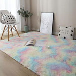 Load image into Gallery viewer, Fuzzy Rainbow Rug Floor mats Mango People Factory