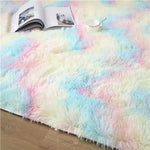 Load image into Gallery viewer, Fuzzy Rainbow Rug Floor mats Mango People Factory