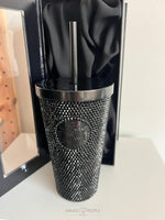 Load image into Gallery viewer, GlamSip Luxe – Starbucks Diamond Bling Tumbler Jars and Tumblers