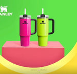 Load image into Gallery viewer, GlowStorm – Stanley Neon Quencher Series Flasks Sipper Glass Mug Tumbler