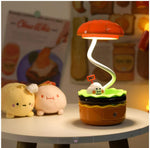 Load image into Gallery viewer, Hamburger Shaped Mini Table Lamp With A Built- In Pencil Sharpener And Storage For Kids