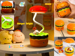 Load image into Gallery viewer, Hamburger Shaped Mini Night Light Usb Rechargeable Bedside Lamp For Children