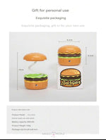 Load image into Gallery viewer, Hamburger Shaped Mini Table Lamp With A Built- In Pencil Sharpener And Storage For Kids