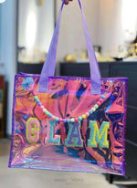 Load image into Gallery viewer, Holographic Multipurpose Semi Transparent Shoulder Bag