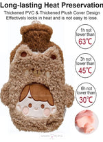 Load image into Gallery viewer, Hot Water Bag With Cute Cartoon Design Soft Cover For Pain Relief - 1000Ml