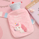 Load image into Gallery viewer, Hot Water Bag With Cute Unicorn Design Plush Cover - 1000Ml