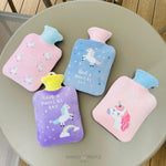 Load image into Gallery viewer, Hot Water Bag With Cute Unicorn Design Plush Cover - 1000Ml

