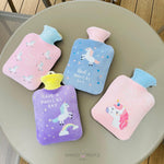 Load image into Gallery viewer, Hot Water Bag With Cute Unicorn Design Plush Cover - 1000Ml