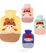 Load image into Gallery viewer, Hot Water Bottle Bag With Cute Girl Design Soft Cover - 1000Ml