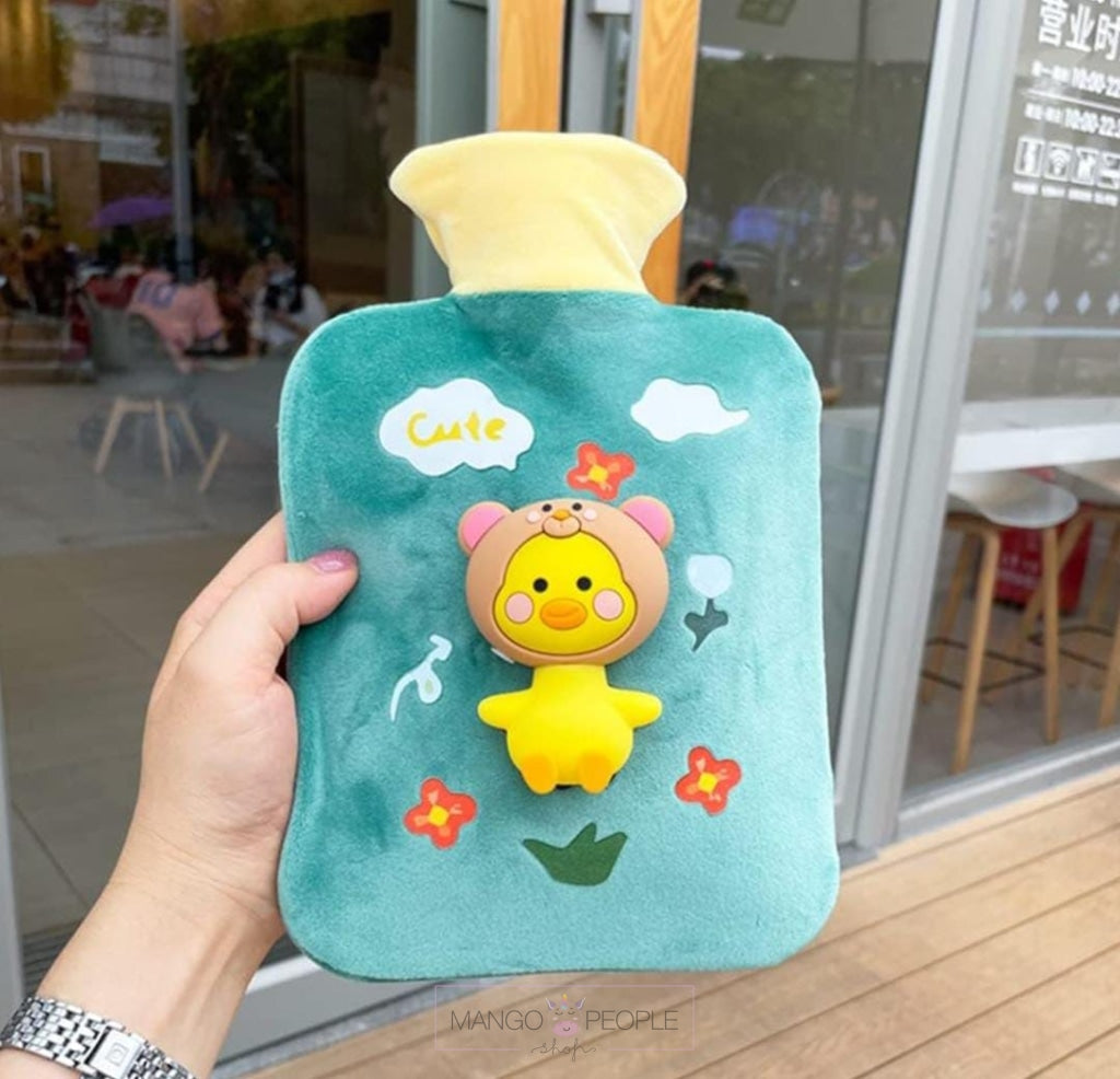 Hot Water Bottle Bag With Knitted Soft Cozy Cover - 1000Ml