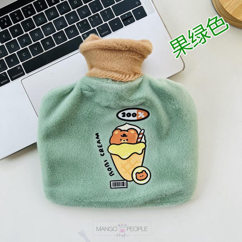 Hot Water Bottle Bag With Soft Fleece Cover