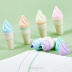 Load image into Gallery viewer, Ice Cream Shape Fancy Color Cute Mini Kids Highlighter Pen
