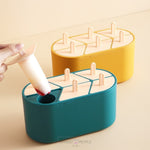 Load image into Gallery viewer, 6 Cavities Frozen Home-Made Ice Cream Popsicle Molds Reusable 50Ml