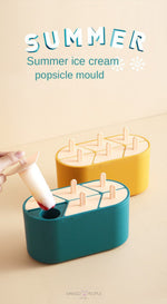 Load image into Gallery viewer, 6 Cavities Frozen Home-Made Ice Cream Popsicle Molds Reusable 50Ml