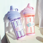 Load image into Gallery viewer, Ice Cream Shape Tumbler Plastic Water Bottle With Straw - 500Ml