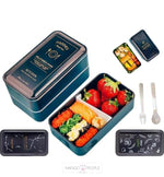 Load image into Gallery viewer, Insulated Double Decker Stainless Steel Lunch Box With Spoon And Fork Tiffin
