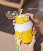 Load image into Gallery viewer, Insulated Stainless Steel Animal Design Water Bottle For Kids - 450Ml