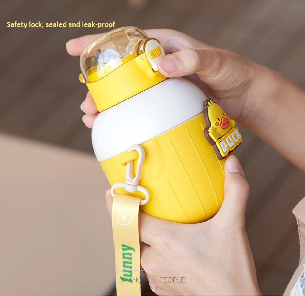 Insulated Stainless Steel Animal Design Water Bottle For Kids - 450Ml