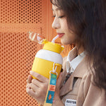 Load image into Gallery viewer, Insulated Stainless Steel Animal Design Water Bottle For Kids - 450Ml