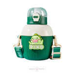 Load image into Gallery viewer, Insulated Stainless Steel Animal Design Water Bottle For Kids - 450Ml Green Dino Bottles