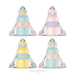 Load image into Gallery viewer, Kawaii Bunny Stainless Steel Water Bottle With Strap - 490Ml