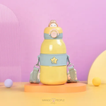 Load image into Gallery viewer, Kawaii Bunny Stainless Steel Water Bottle With Strap - 490Ml