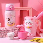 Load image into Gallery viewer, Thermos Cup Cartoon Stainless Steel Water Bottle - 500Ml Cat