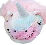 Load image into Gallery viewer, Kids Rainbow Unicorn Plush Slippers Plush Slippers Mango People International