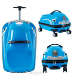 Load image into Gallery viewer, Kids Ride-On Travel Suitcase with Wheels Kids Trolley Suitcase