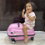 Load image into Gallery viewer, Kids Ride-On Travel Suitcase with Wheels Kids Trolley Suitcase