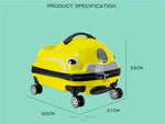 Load image into Gallery viewer, Kids Ride-On Travel Suitcase with Wheels Kids Trolley Suitcase