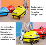 Load image into Gallery viewer, Kids Ride-On Travel Suitcase with Wheels Kids Trolley Suitcase