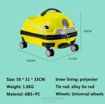 Load image into Gallery viewer, Kids Ride-On Travel Suitcase with Wheels Kids Trolley Suitcase