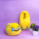 Load image into Gallery viewer, Laughing Crying Emoji Plush Slippers Slippers Mango People Local