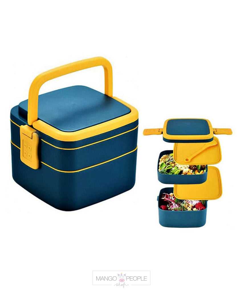 Leak Proof Plastic Lunch Box With Compartments Tiffin