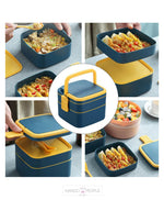 Load image into Gallery viewer, Leak Proof Plastic Lunch Box With Compartments Tiffin